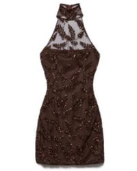 Aniye By - Kleedjes ,Bruin ,Polyester Uma Mini Jurk - Lyst