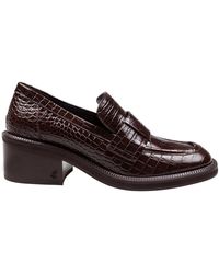Jimmy Choo - Loafer Aus Krokodilleder, Schokoladenfarbe - Lyst