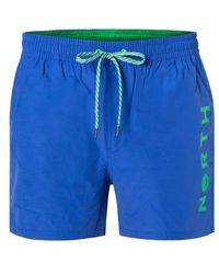 North Sails - Blauer Surf-Bademode Mit Filz-Logo-Patch - Lyst