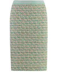 St. John - Midi Skirts - Lyst