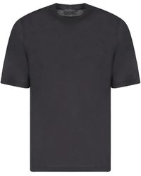 Dell'Oglio - Zwarte T-Shirts Voor Mannen - Lyst