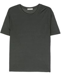 Lemaire - T-shirt a maniche corte morbide asfalto - Lyst