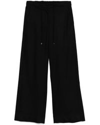 Max Mara - Broeken ,Zwart ,Wol Zwarte Wollen Broek Voor Vrouwen - Lyst