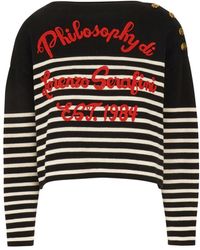 Philosophy Di Lorenzo Serafini - Round-neck knitwear - Lyst