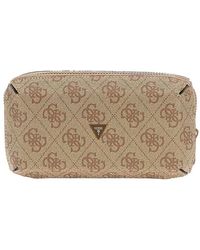 Guess - Tassen ,Bruin ,Leer Mini Tas - Lyst