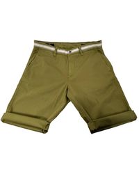 Mason's - Korte Broeken ,Groen ,Katoen Casual Bermuda Shorts - Lyst