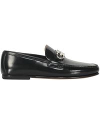 Ferragamo - Klassische Lederslipper Mit Horsebit-Detail - Lyst