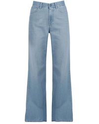 Dondup - Jeans ,Blauw ,Katoen Amber Wide-Leg Jeans - Lyst