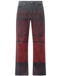 Roberto Cavalli - Gemêleerde Print Denim Jeans - Lyst