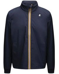 K-Way - Slim Fit High Neck Bomber Jacket - Lyst