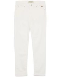 Roy Rogers - Broeken ,Wit ,Katoen Witte Slim Fit Broek - Lyst