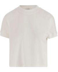 Versace - Stretch Katoenen T-Shirt Met Logo - Lyst