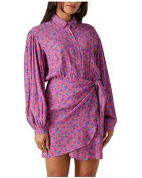 Ydence - Lila Mini Kleid Xena Charme - Lyst