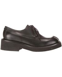 MM6 by Maison Martin Margiela - Shoes > flats > laced shoes - Lyst