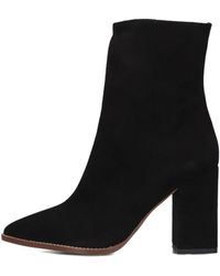 Notre-v - Schwarze Wildleder Biker Boots - Lyst