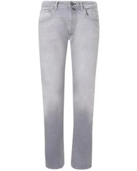 Incotex - Jeans ,Grijs ,Denim 5 Pockets Denim Stretch Jeans - Lyst