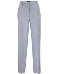 Weekend by Maxmara - Broeken ,Blauw ,Straight Broeken - Lyst