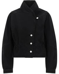 Isabel Marant - Jassen ,Zwart ,Katoen Outerwear - Lyst