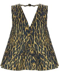 Ganni - Sleeveless Tops - Lyst