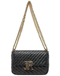 John Richmond - Elegante Schultertasche Mit Goldener Metalldekoration - Lyst