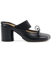 MM6 by Maison Margiela - Leather Sandals - Lyst