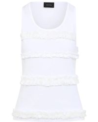 Simone Rocha - Tops ,Wit ,Katoen Wit Topkleding Stijlvol Katoen - Lyst