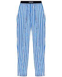 Tom Ford - Geprinte Stretch Satijnen Pyjamabroek - Lyst