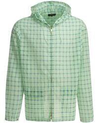 Beams Plus - Jassen ,Groen ,Nylon Swing Jacket Hoodie - Lyst