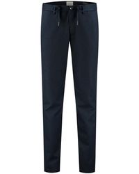 Dstrezzed - Broeken ,Blauw ,Leer Slim-Fit Broeken - Lyst