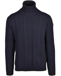 Rrd - Truien & Vesten ,Blauw ,Polyester Dolcevita Turtleneck - Lyst