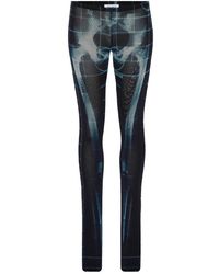 Jean Paul Gaultier - Squeletor Flared Print Hose - Lyst