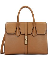 Kazar - Lederhandtasche Mit Feiner Klappe Und Verschluss - Lyst