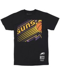 Mitchell & Ness - Tops ,Zwart ,Katoen Phoenix Suns Nba Tee Zwart - Lyst