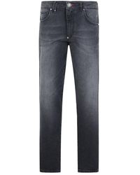 Philipp Plein - Jeans ,Zwart ,Katoen Detroit Fit Jeans Basic - Lyst