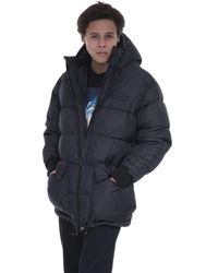 Iceberg - Jassen ,Zwart ,Leer Down Jacket - Lyst