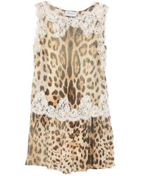 Ermanno Scervino - Jurk Met Geplooide Rok - Lyst