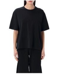 Studio Nicholson - Schwarzes T-Shirt Mit Rundhalsausschnitt - Lyst