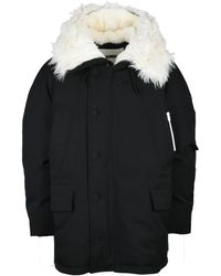 Jil Sander - Jassen ,Zwart ,Polyester Waterdichte Jas Met Veren Voering - Lyst