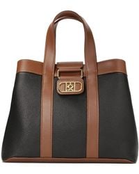 Kazar - Braune Und Schwarze Handtasche Mit Handgriffen - Lyst