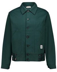 Bode - Jassen ,Groen ,Katoen Knolly Brook Side Tab Jacket - Lyst