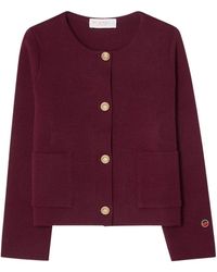 BUSNEL - Truien & Vesten ,Rood ,Wol Macey Jacket Bordeaux - Lyst