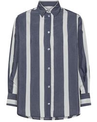 Cruna - Overhemden ,Blauw ,Wol Osaka Shirt - Lyst