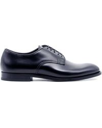 Doucal's - Elegante blaue leder derby schuhe - Lyst