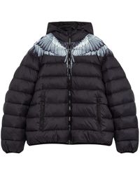 Marcelo Burlon - Jassen ,Zwart ,Polyester Soft Cell Jacket - Lyst