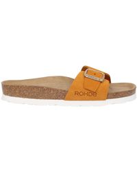 Rohde - Schoenen ,Oranje ,Suède Stijlvolle Damessandaal - Lyst