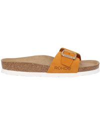 Rohde - Schoenen ,Oranje ,Suède Stijlvolle Damessandaal - Lyst