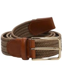 Canali - Goldene Schnalle Seilgürtel Stretch - Lyst
