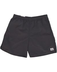Element - Korte Broeken ,Zwart ,Nylon Zwarte Hybride Elastische Taille Shorts - Lyst