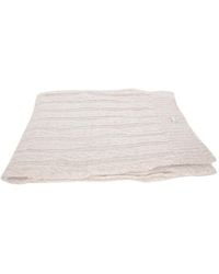Herno - Accessoires ,Wit ,Wol Resort Sjaal Van Kabelgebreide Alpacawol - Lyst