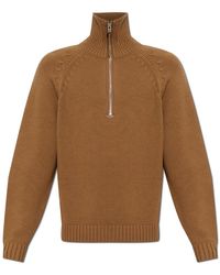 Tom Ford - Wol-Kasjmier Trui Met Halve Rits - Lyst